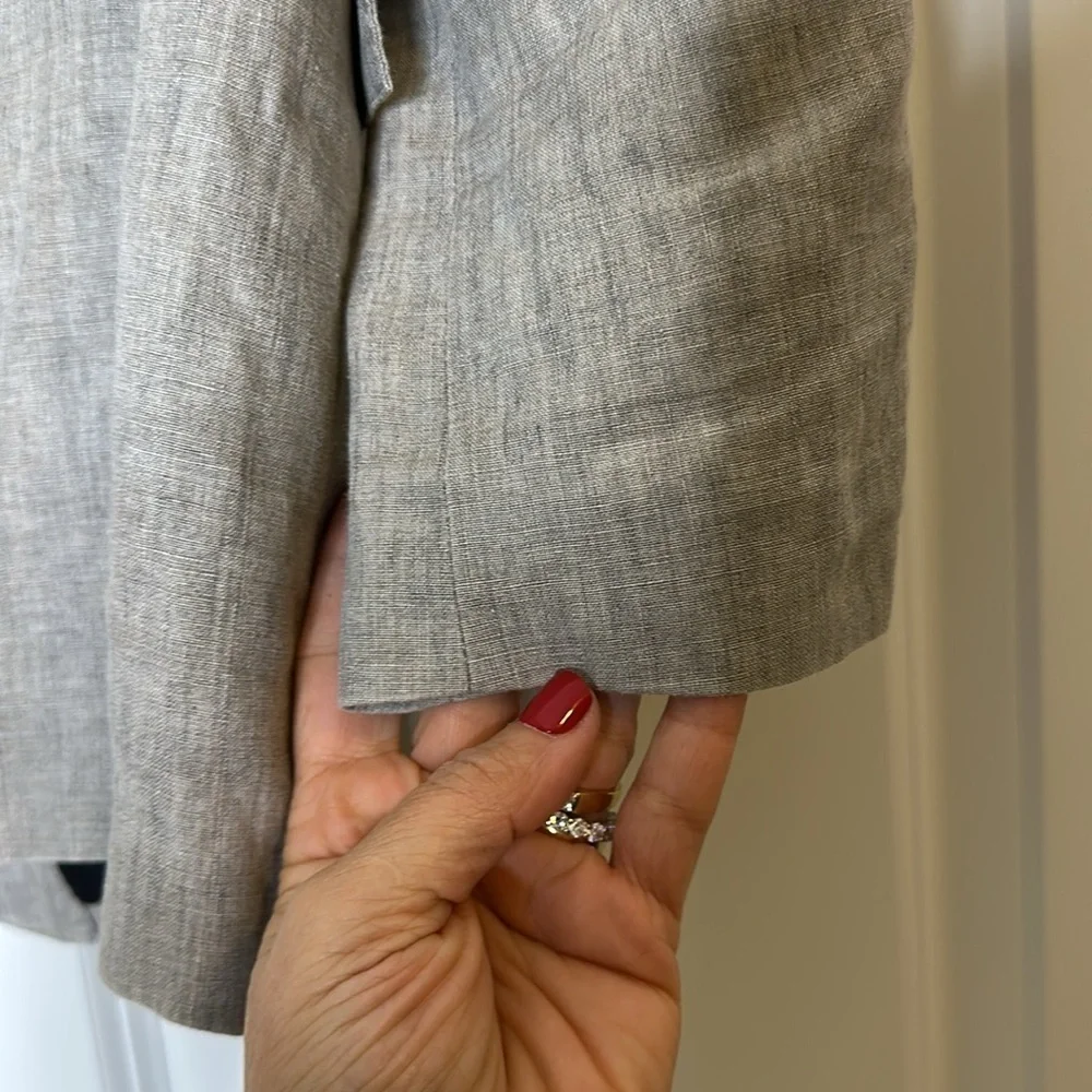J. Crew Ludlow Ormezzano linen blend blazer Sz40R Grey